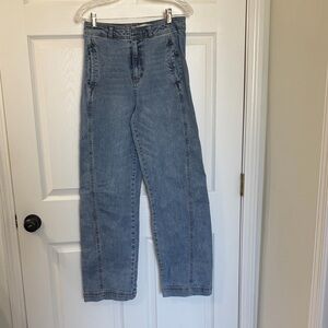 Habitual Women's Straight Leg Blue Jeans